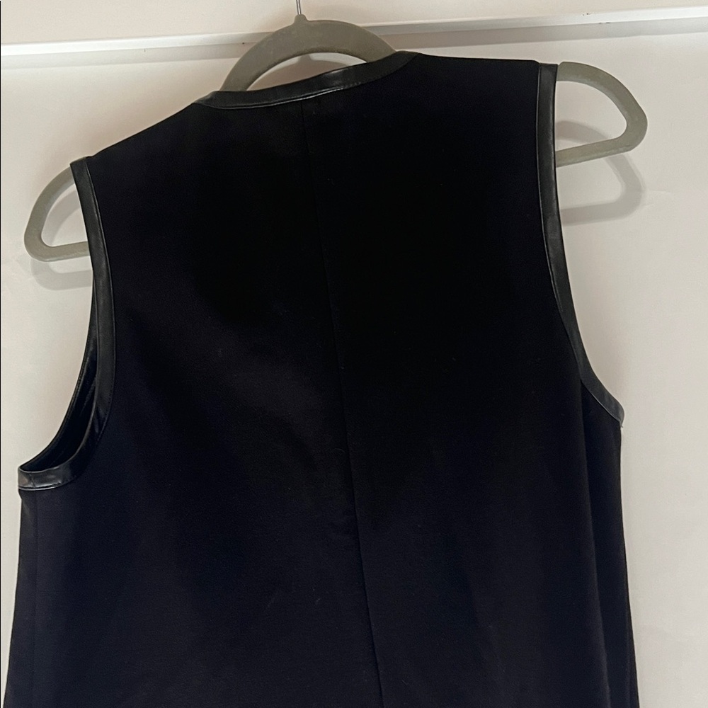 White House Black Market Sleek Black Vest - Picture 8 of 9